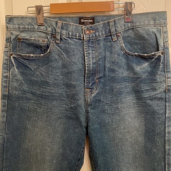 💙Mens Bluenoted Denim Straight fit 34x32 Dylan - Picture 2 of 10